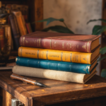 Stack of books representing learning, growth, knowledge, and lifelong education.